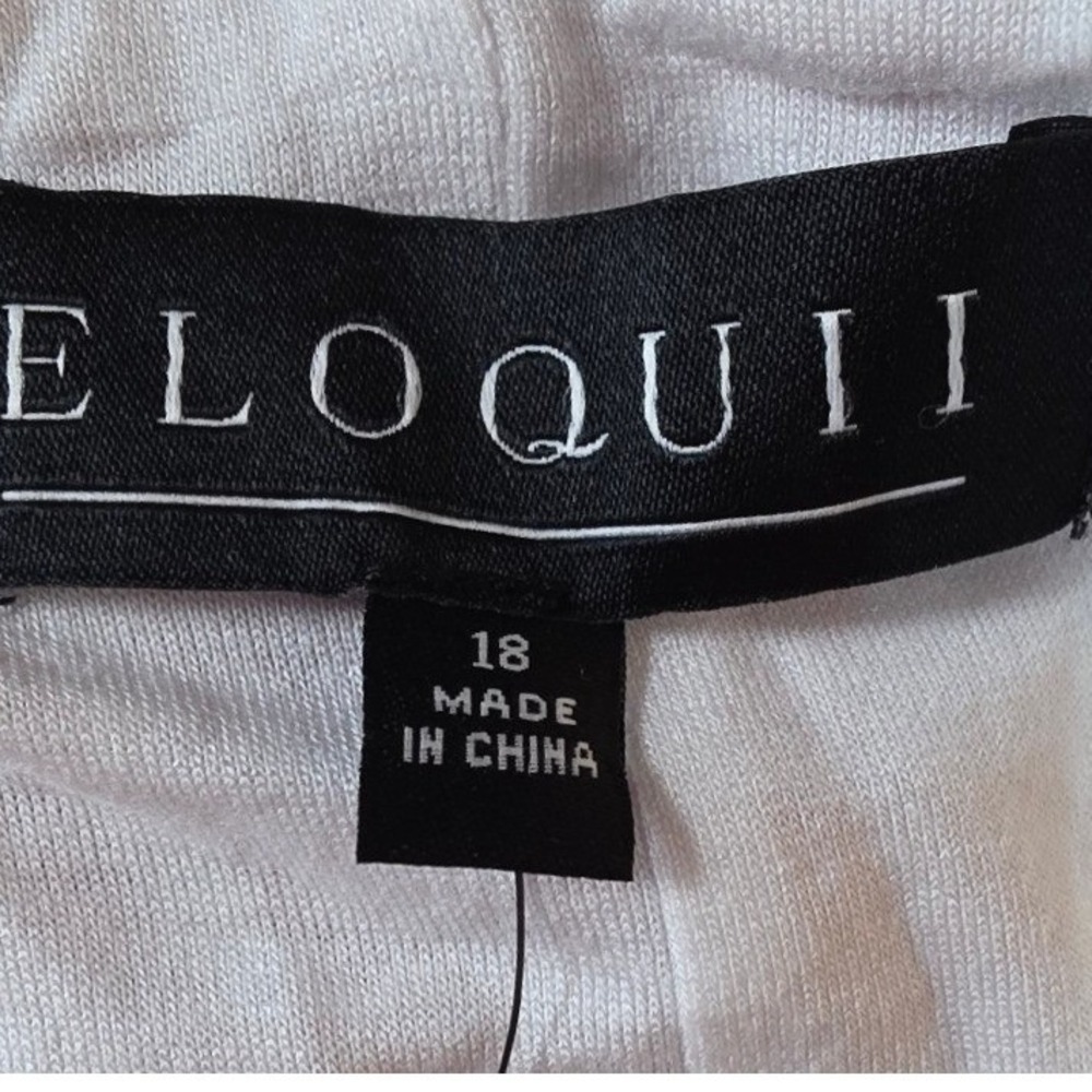 ELOQUII Women Plus Size 18 Pink White Cut Out Tie Sleeveless Maxi Dress NWT - Picture 12 of 13
